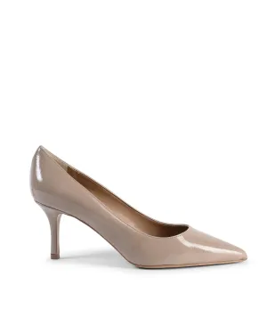 19V69 Italia Patent Leather Pumps Beige