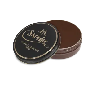 37 Medium Brown - Saphir Medaille D'or Pate-De-Luxe Beeswax Shoe Polish 100ml