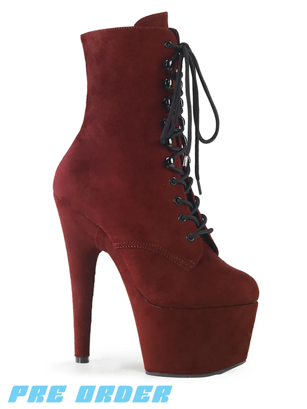 ADORE-1020FS - BURGUNDY FAUX SUEDE ✰ PRE ORDER ✰