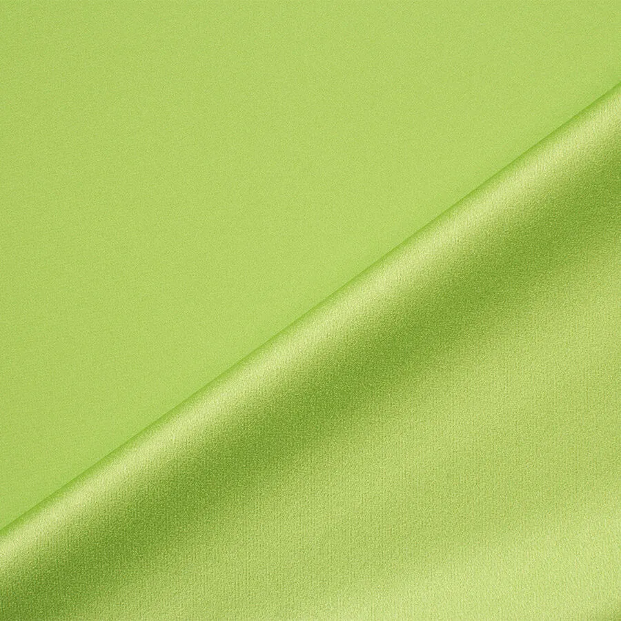 Apple Green Satin Backed Crêpe