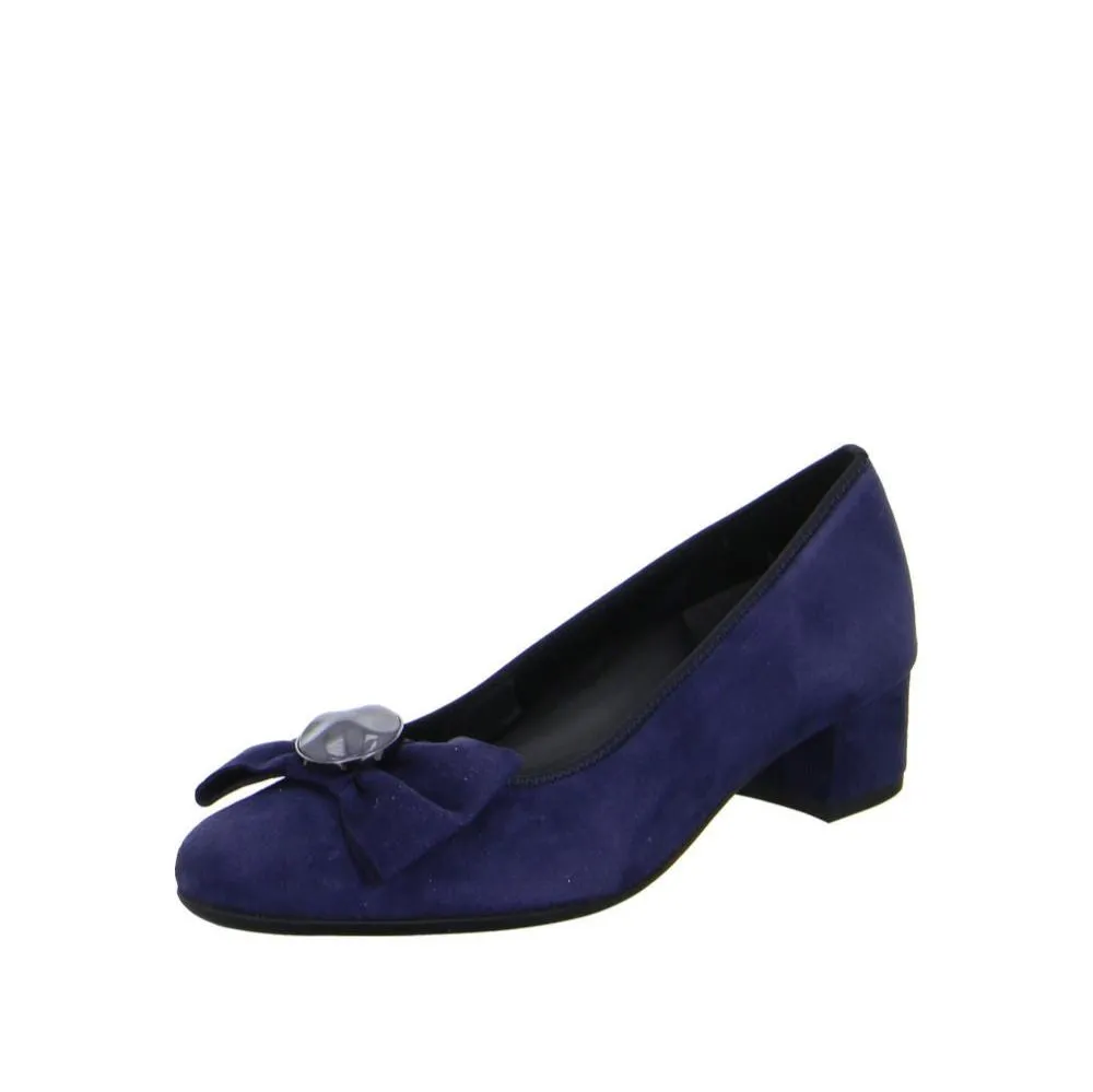 Ara Nizza Navy Suede Shoe