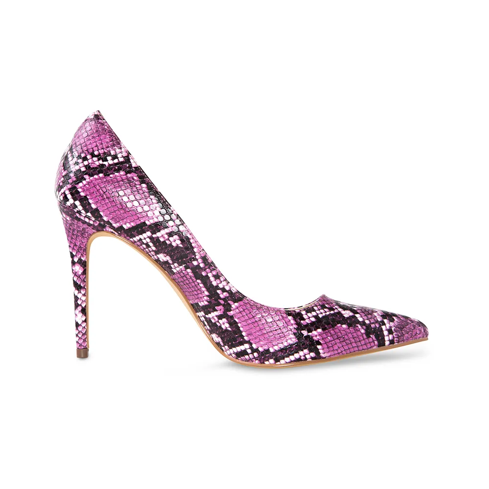 Azar Purple Vegan Snake Pumps