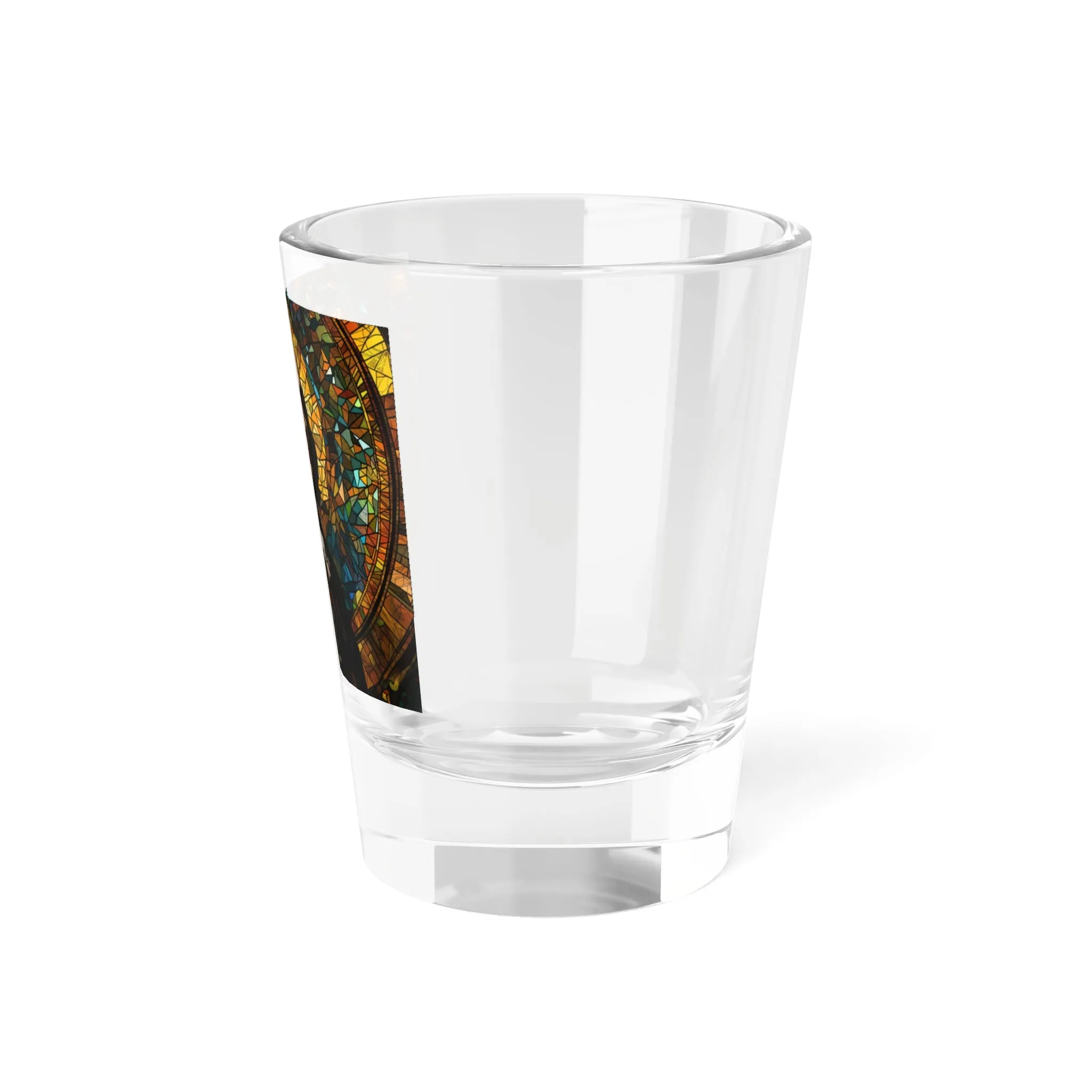 Benjamin Franklin Stained Glass Shot Glass, 1.5oz