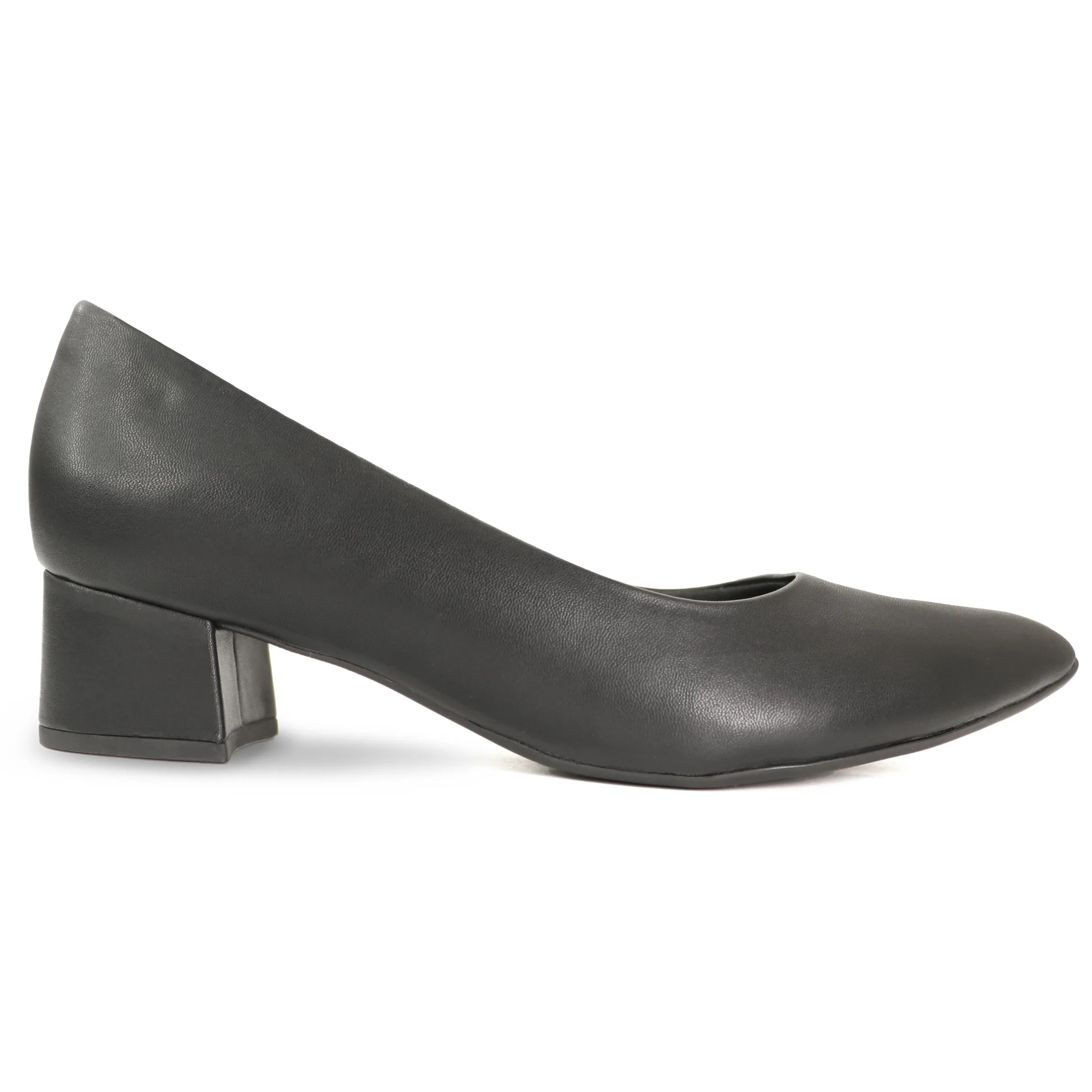 Black Nappa Ladies Pumps (738.002)