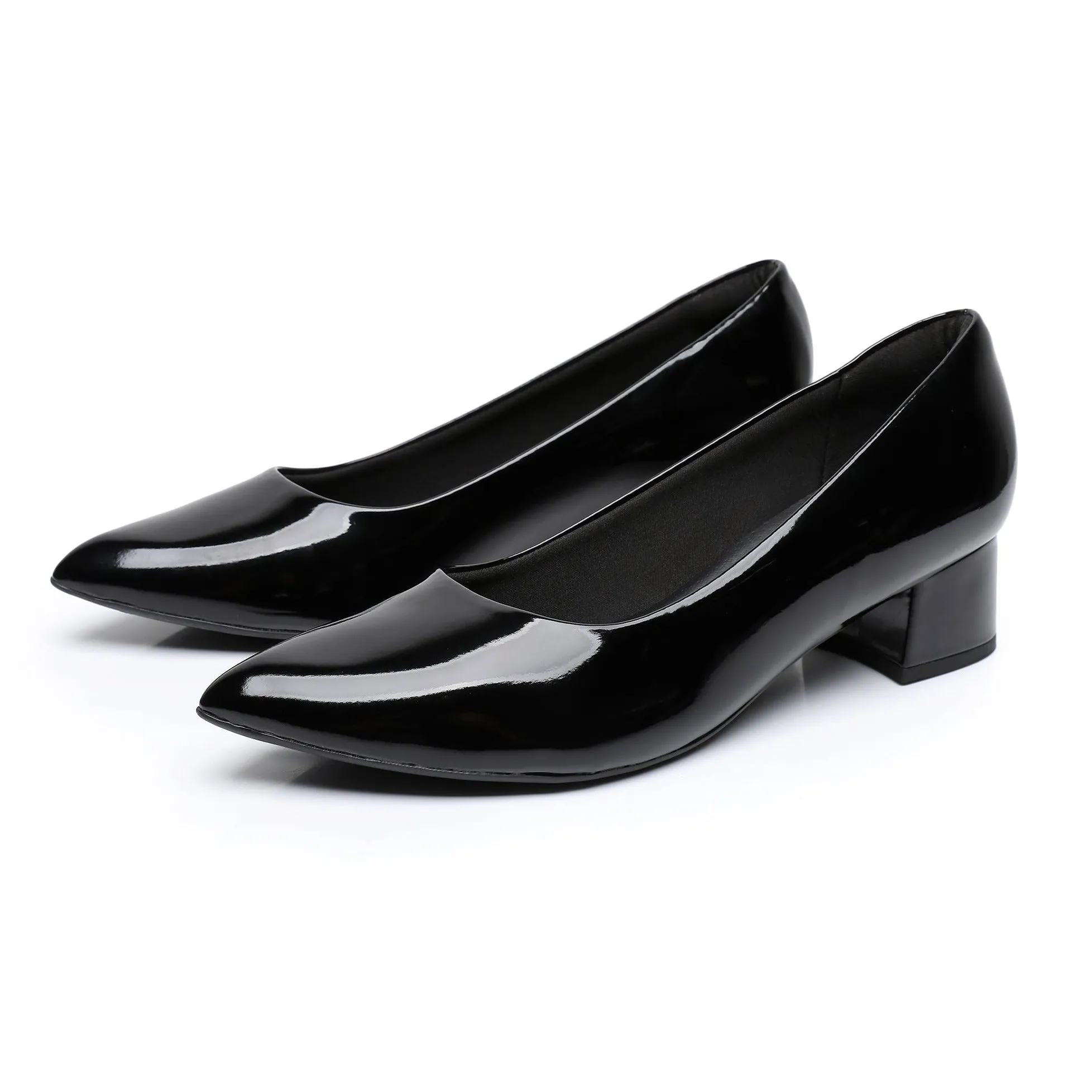 Black Patent Ladies Pumps (738.002)