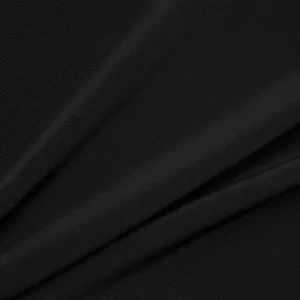 Black Satin Backed Crêpe (A 2.75m Piece)