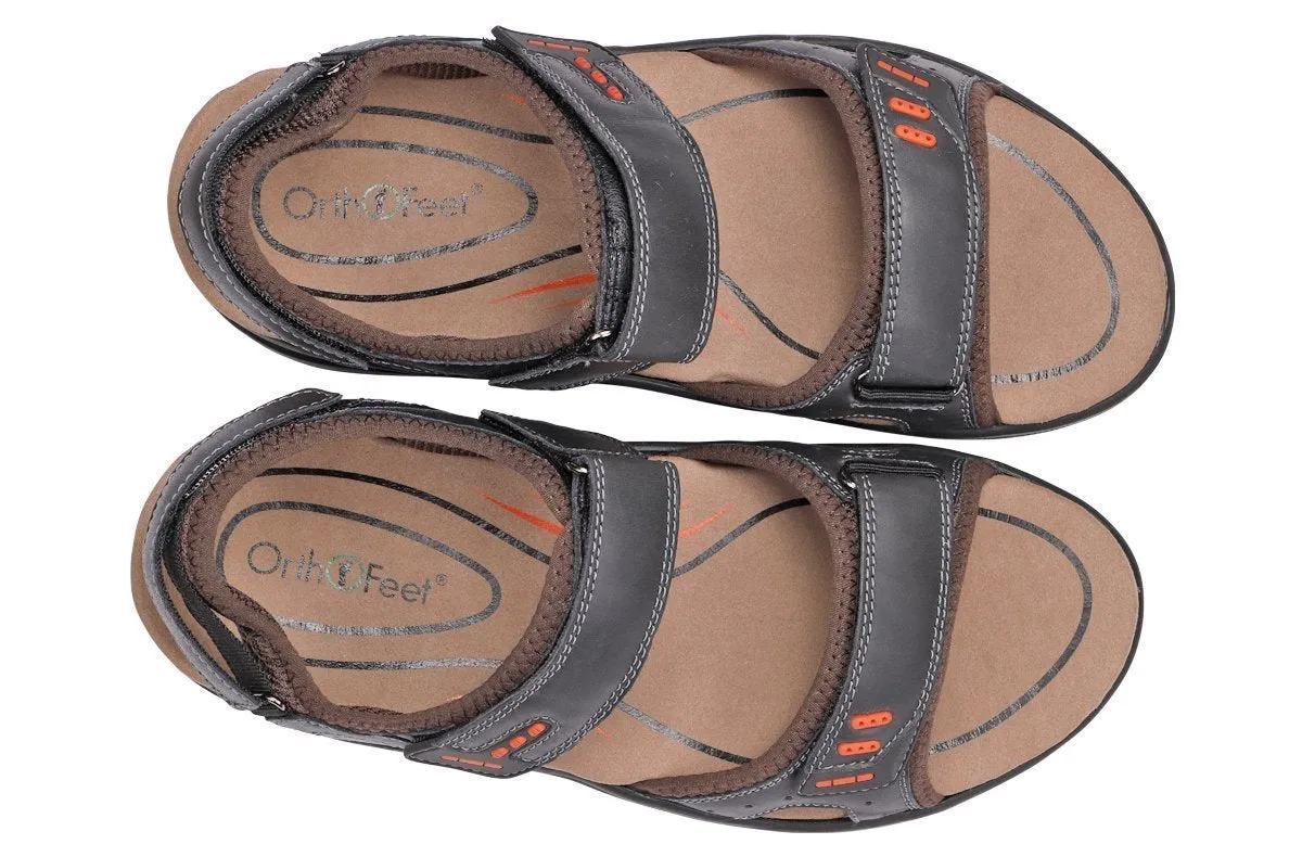 Cambria Charcoal Men's Sandals