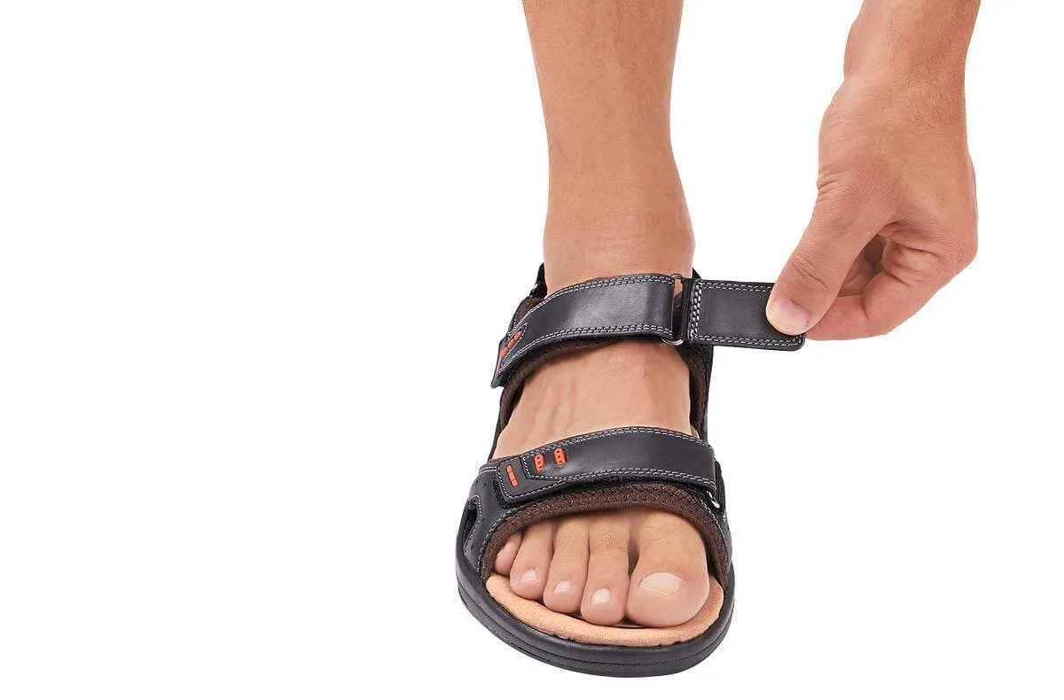 Cambria Charcoal Men's Sandals