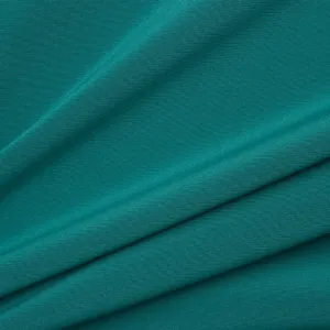 Dark Teal Green Satin Backed Crêpe