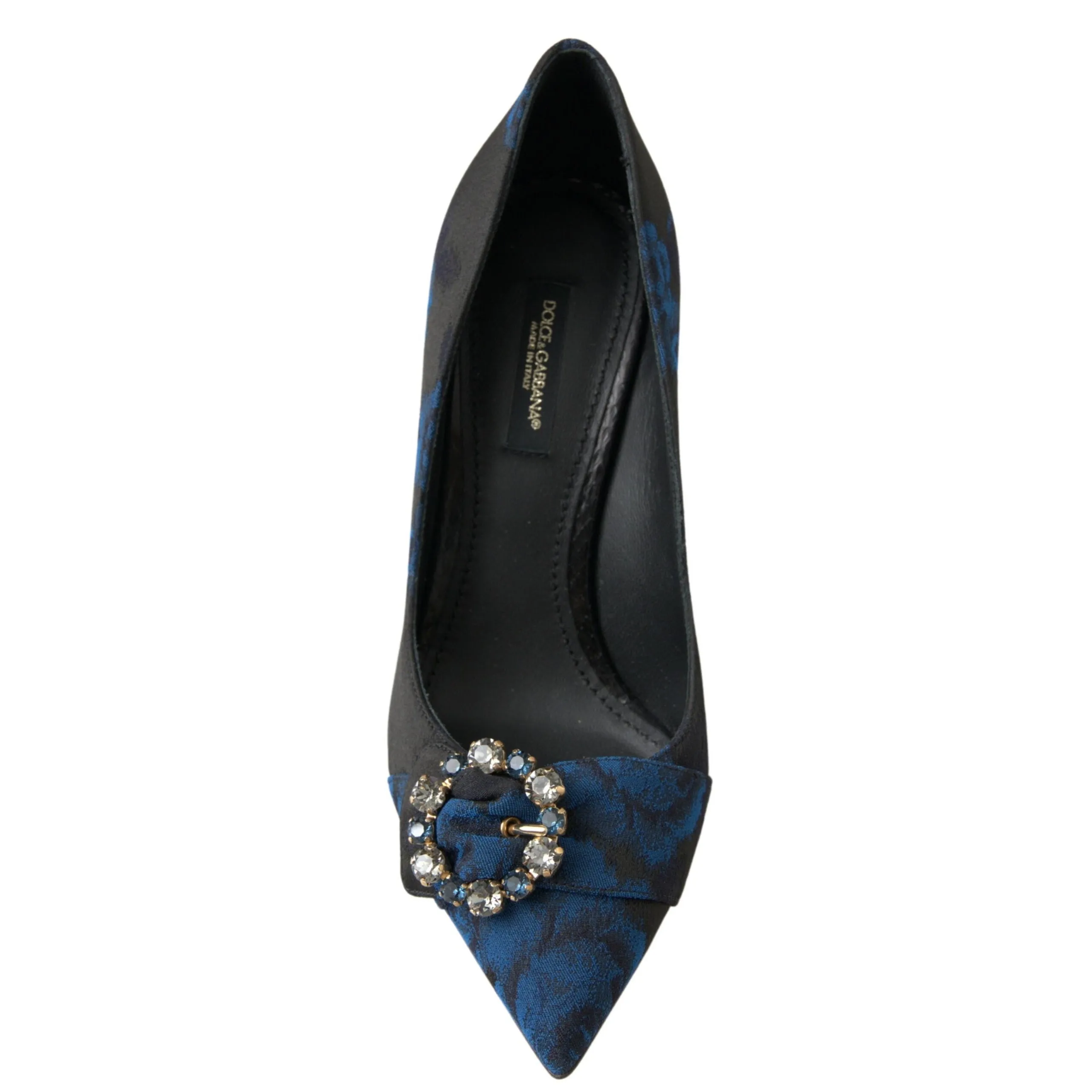 Dolce & Gabbana Elegant Blue Crystal Embellished Pumps