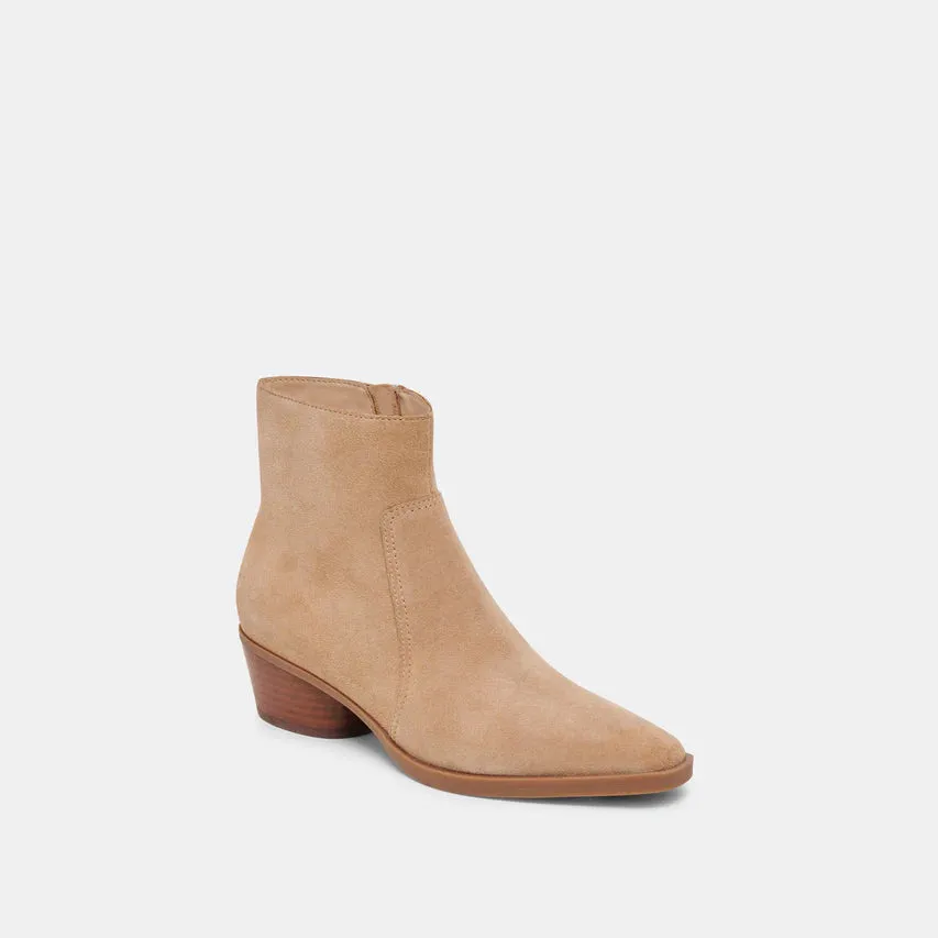 Dolce Vita Fahari H2O Booties in Camel Suede