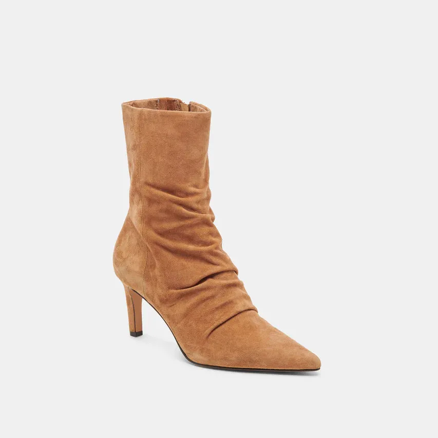 Dolce Vita Fernly Boots in Pecan Suede