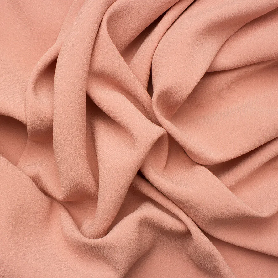 Dusty Pink Satin Backed Crêpe