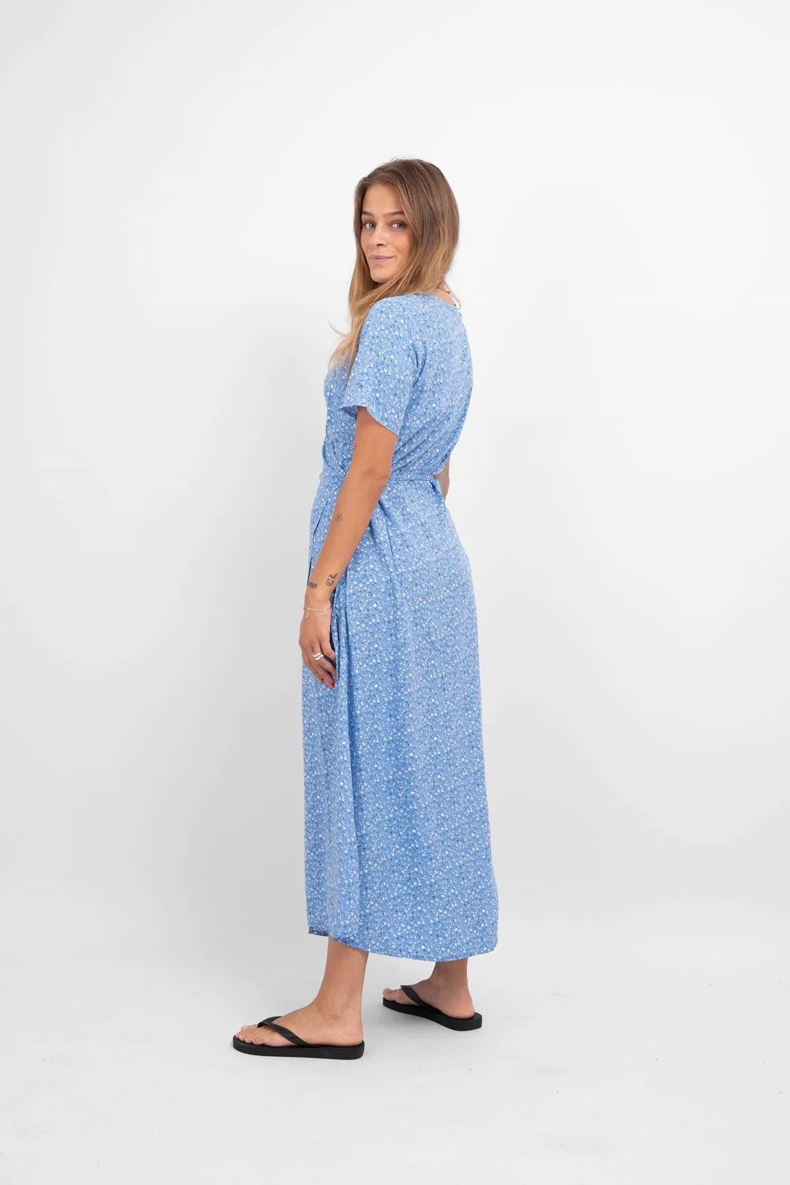 Ema Elise Wrap Dress - Marina