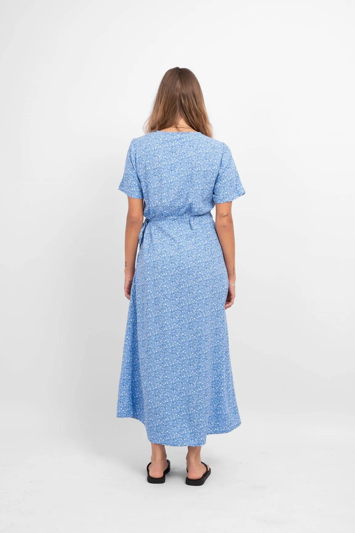 Ema Elise Wrap Dress - Marina