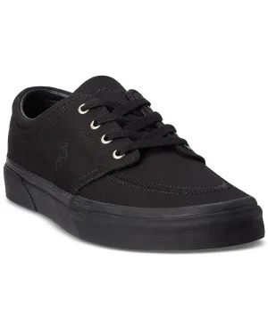 Faxon Polo Ralph Lauren Men's Canvas Sneakers, Black