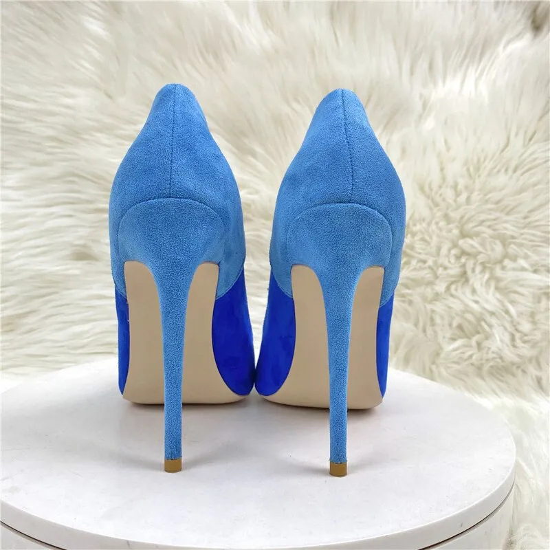 Feeling Blue Two Toned High Heel Stiletto