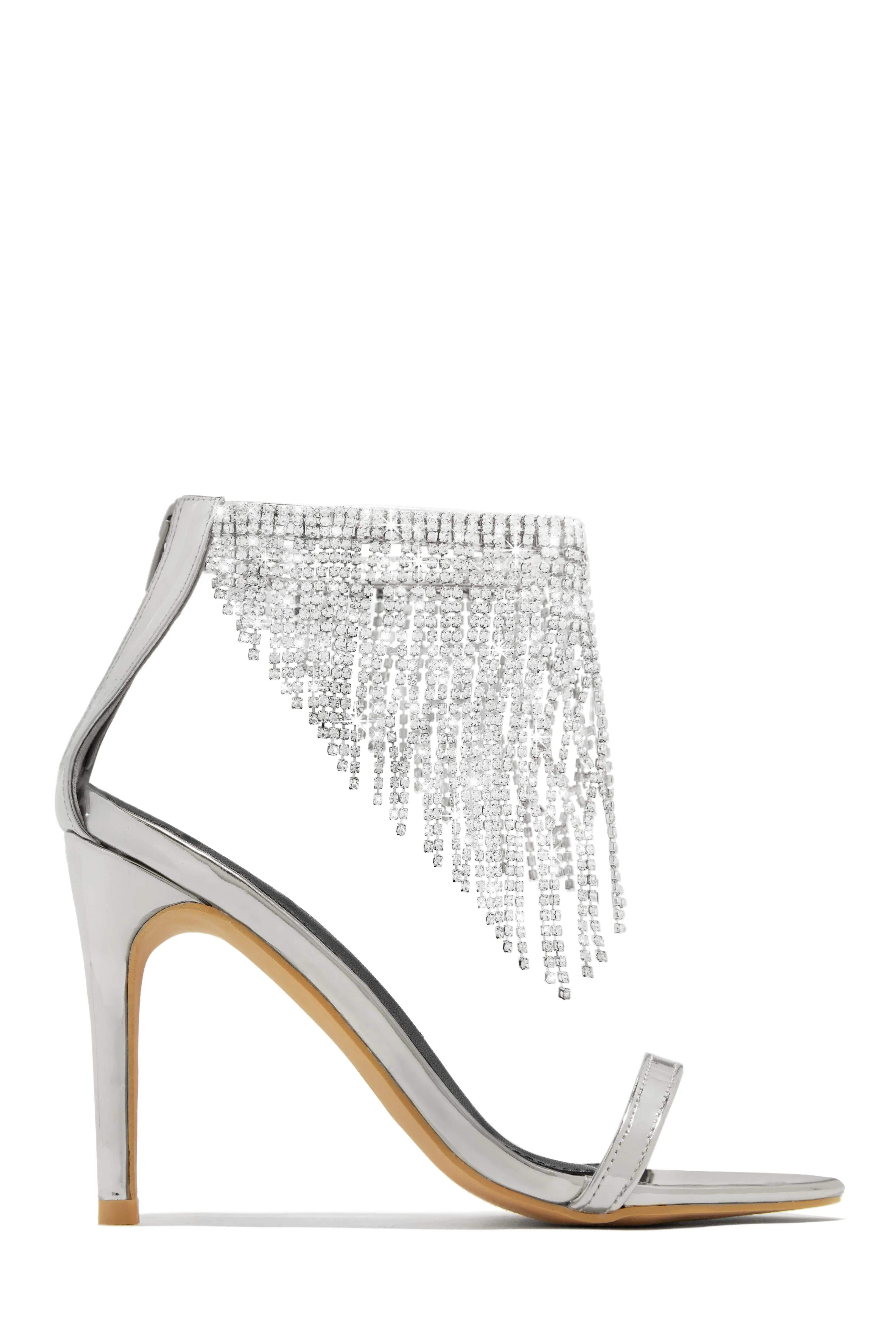 Formal Icon Embellished Dangle Heels - Gold