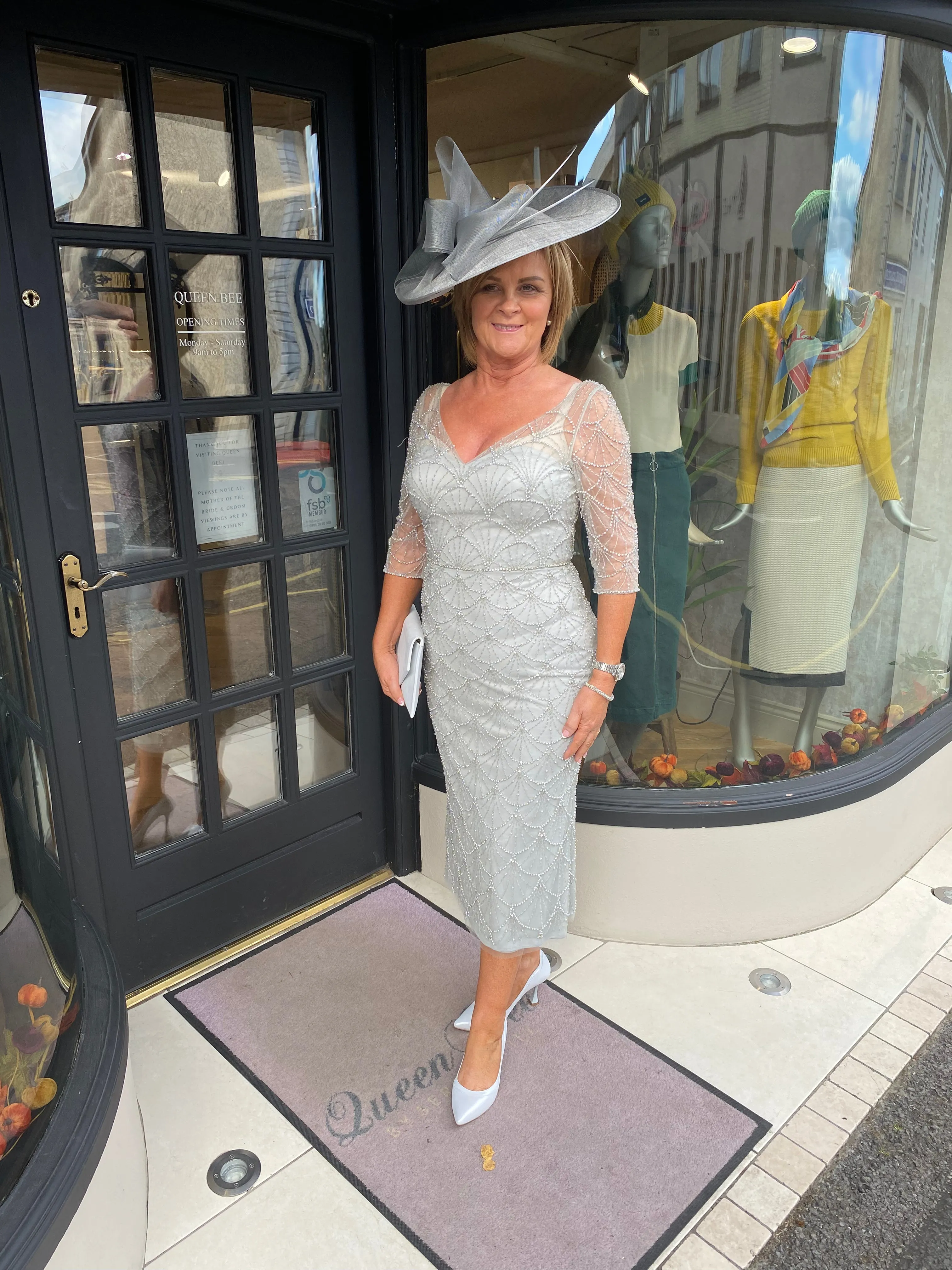 Gill Harvey Silver And Light Blue Dress Code 8037