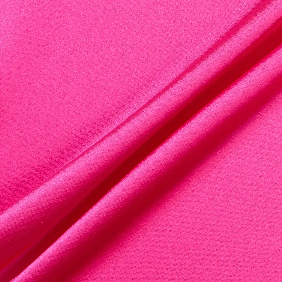 Hot Pink Satin Backed Crêpe