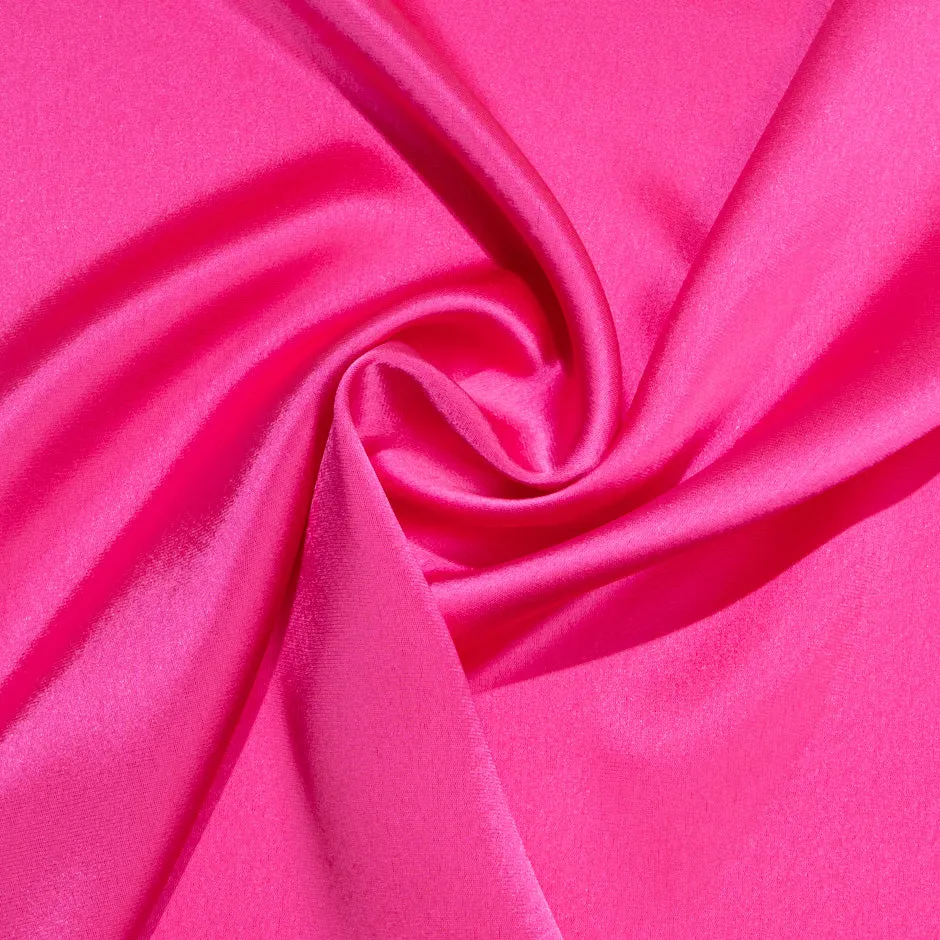 Hot Pink Satin Backed Crêpe