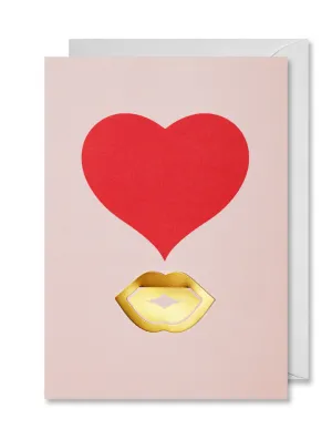 Kiss Greeting Card