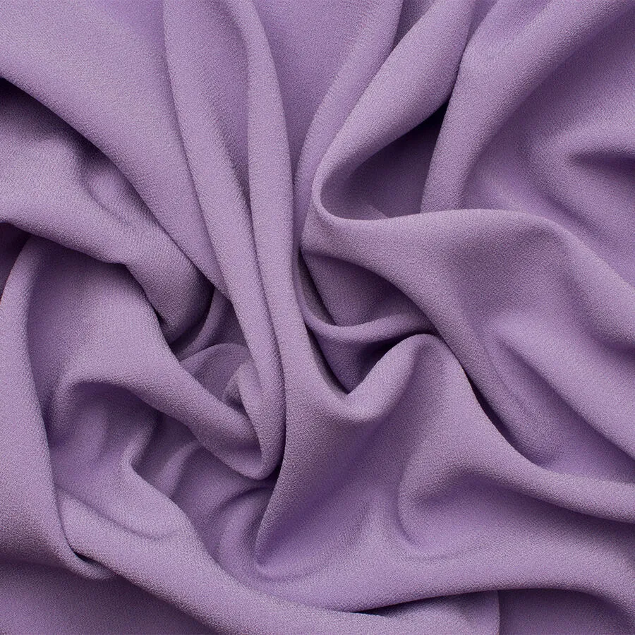 Lavender Satin Backed Crêpe