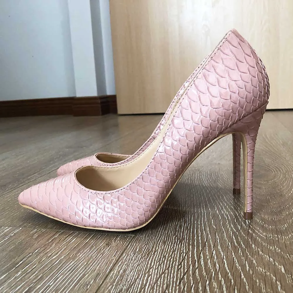 Luxe Serpent Slip-on Stiletto Pumps