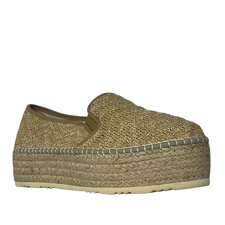 MACARENA LILY1CH BEIGE CROCHET ESPADRILLES