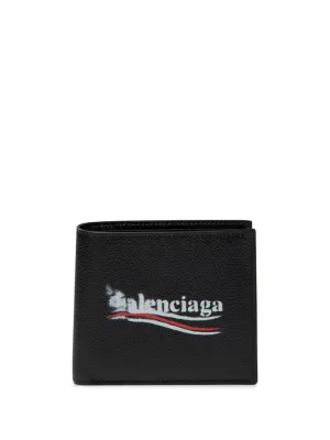 Men's Bi-Fold Wallet With Logo Print in Black | Size UNICA | 5943152AA3B