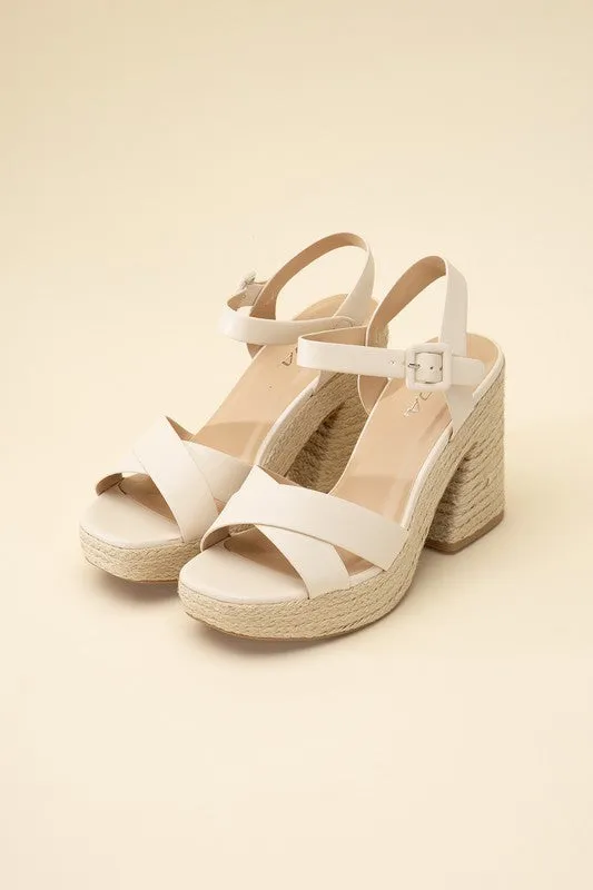 NOBLE Espadrille Sandal Heel