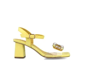 Pavo Sandals in Yellow by Menbur