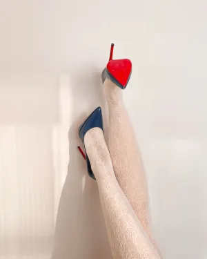 Pigalle Plato Vernice Christian Louboutin Pumps Navy