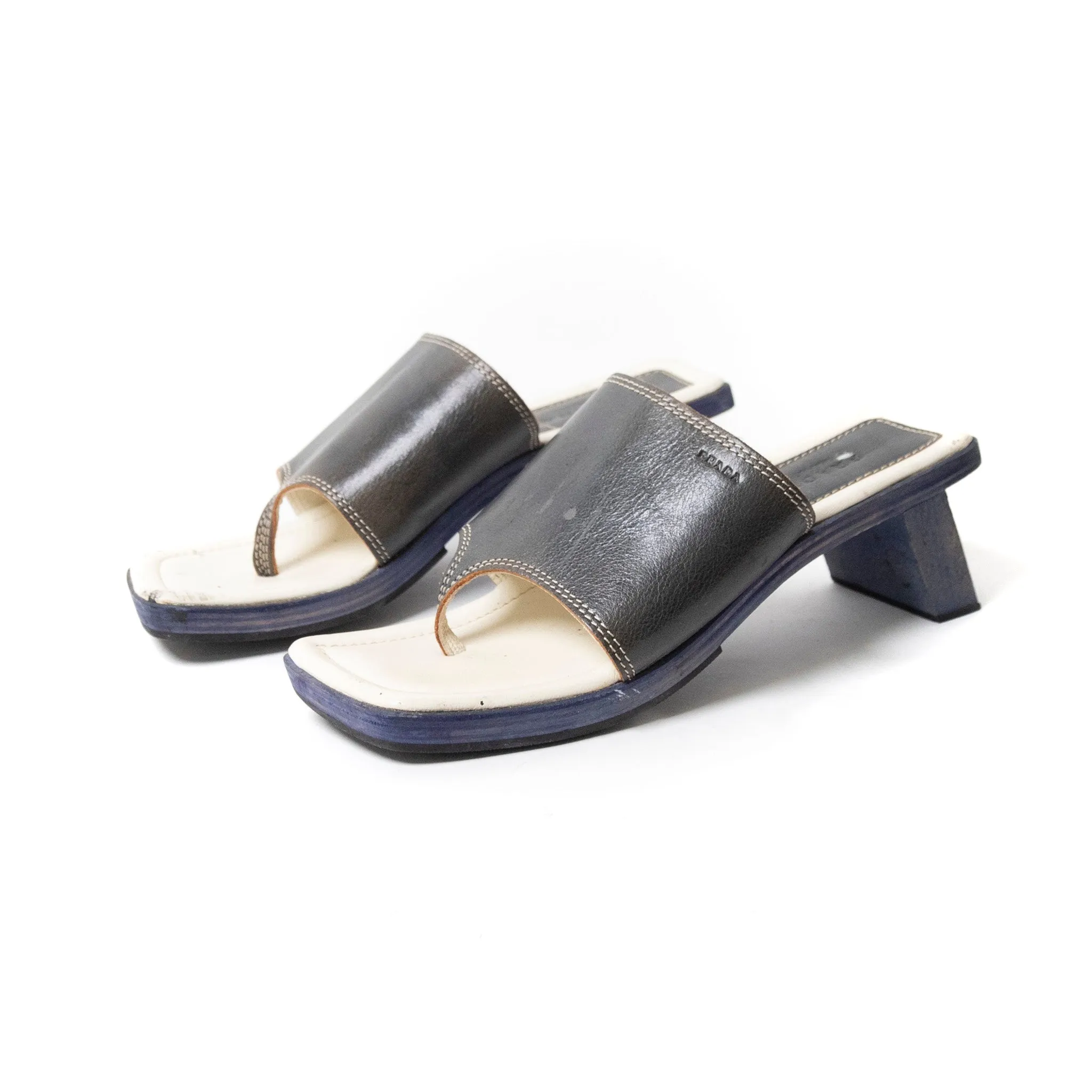 Prada Japanese Style Clog Sandals