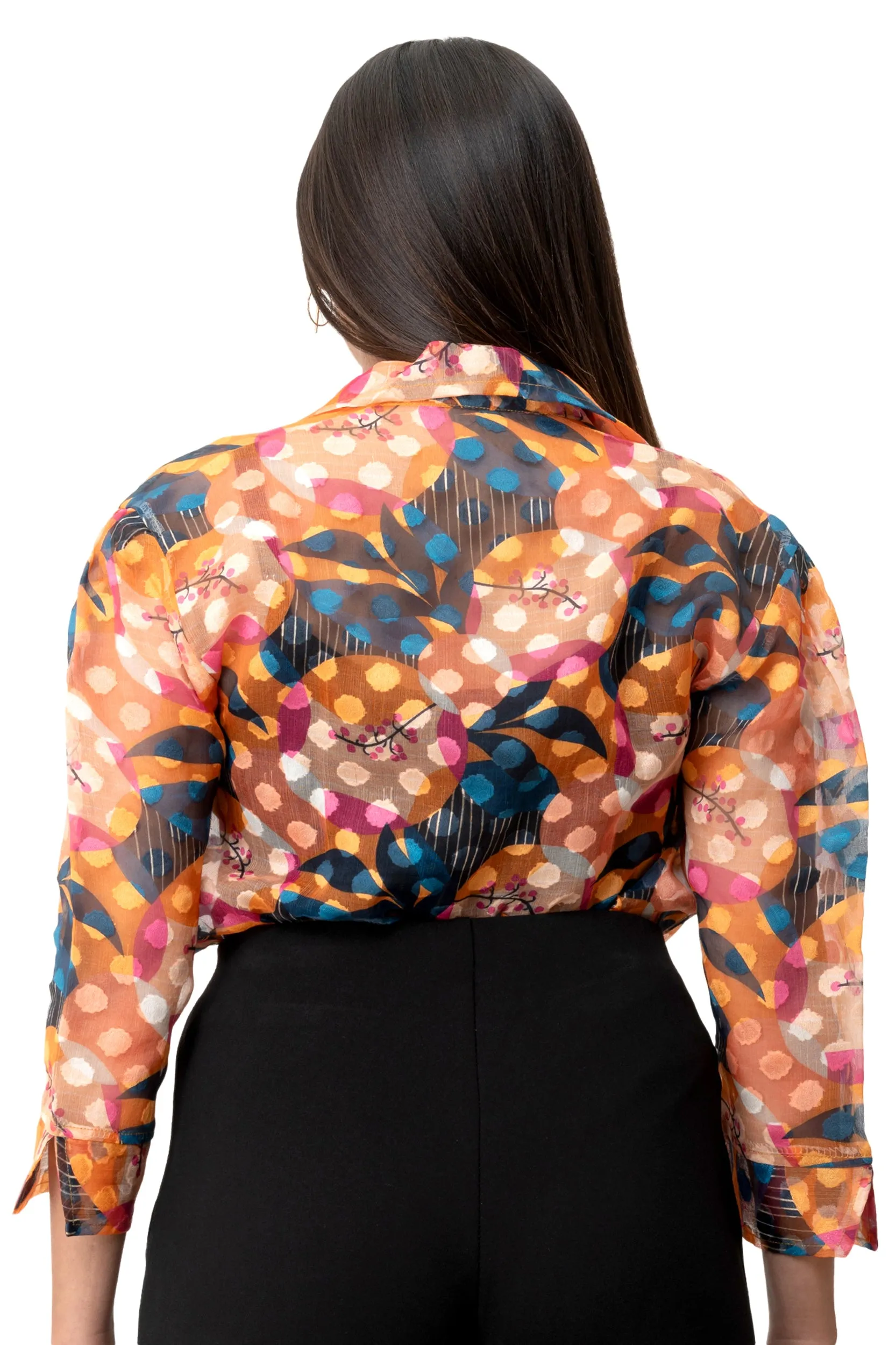 Radiant Sheer Printed Shirt