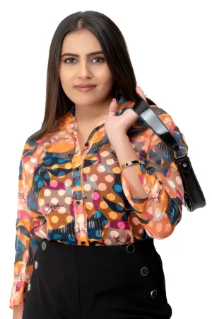 Radiant Sheer Printed Shirt