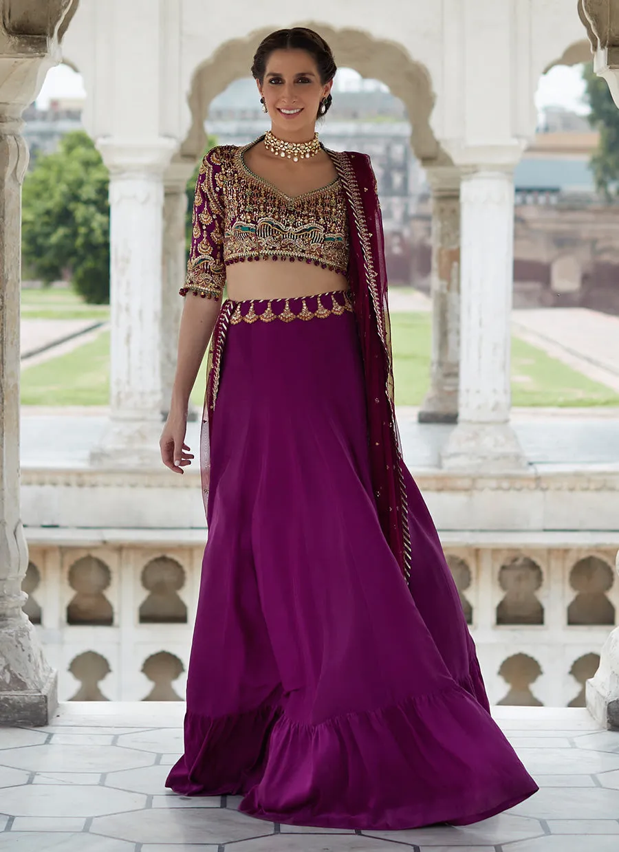 Samara Plum Lehnga Choli