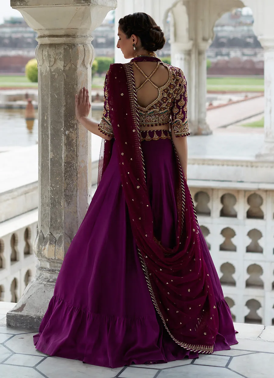 Samara Plum Lehnga Choli