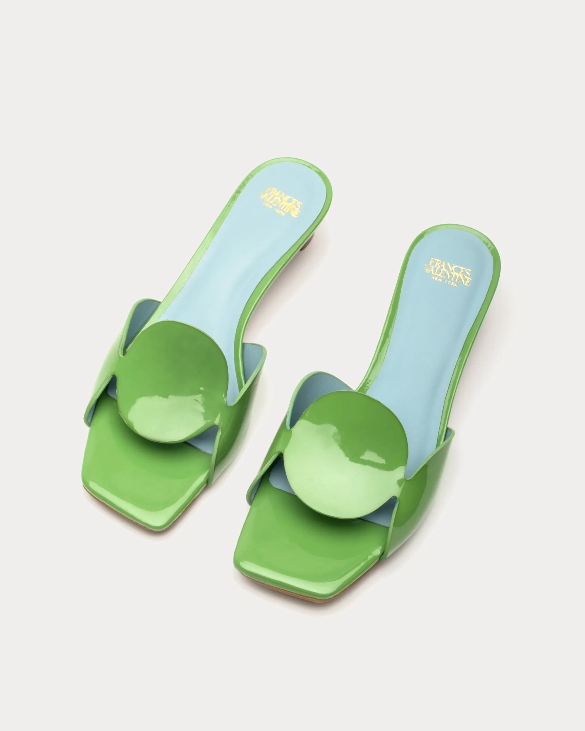 Sandy Circle Slide Patent Green