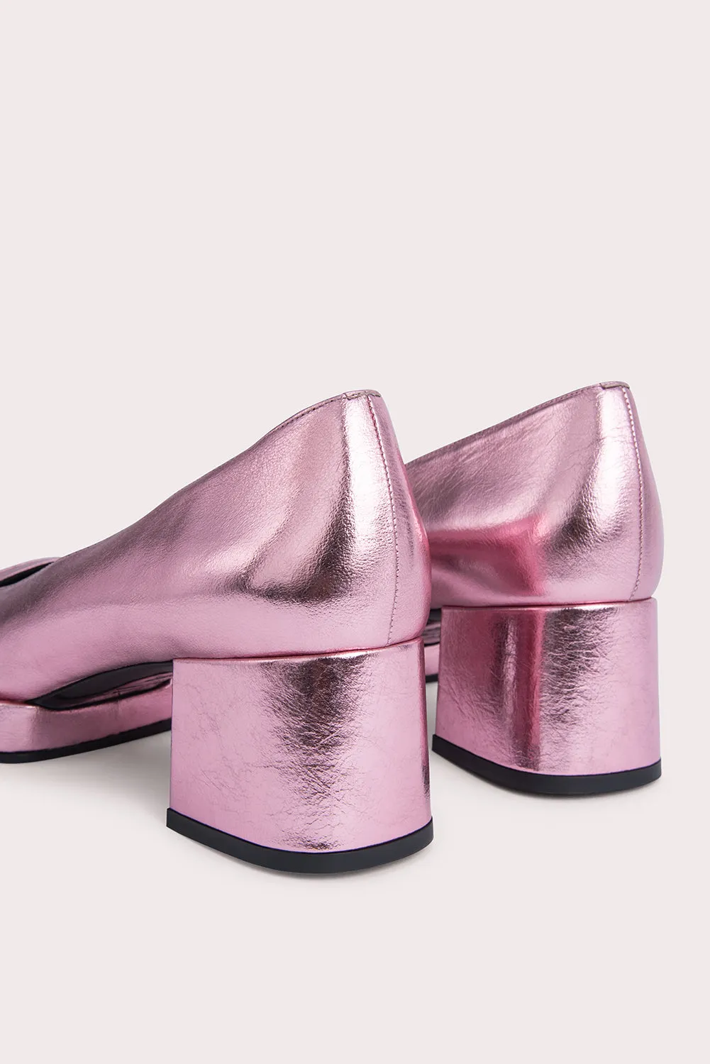 Sava Pink Metallic Leather