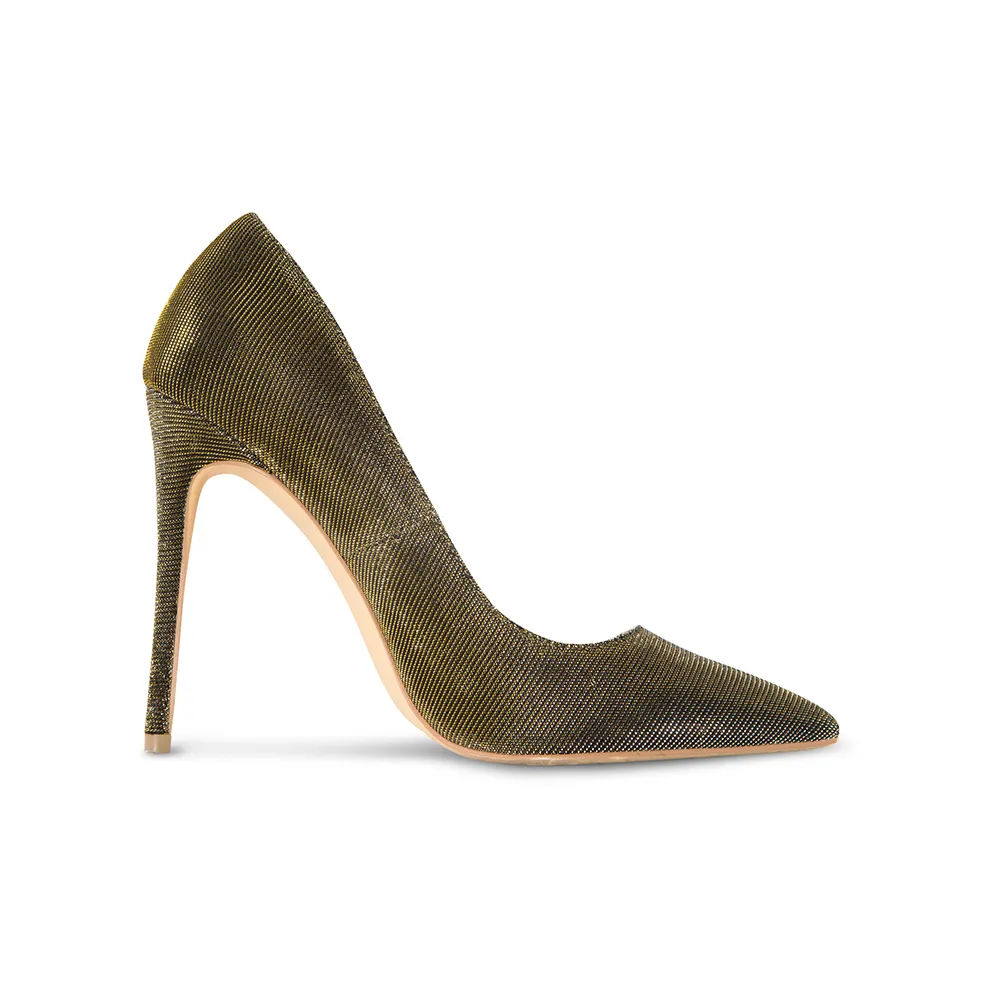 Sophia Vegan Gold Disco Pumps