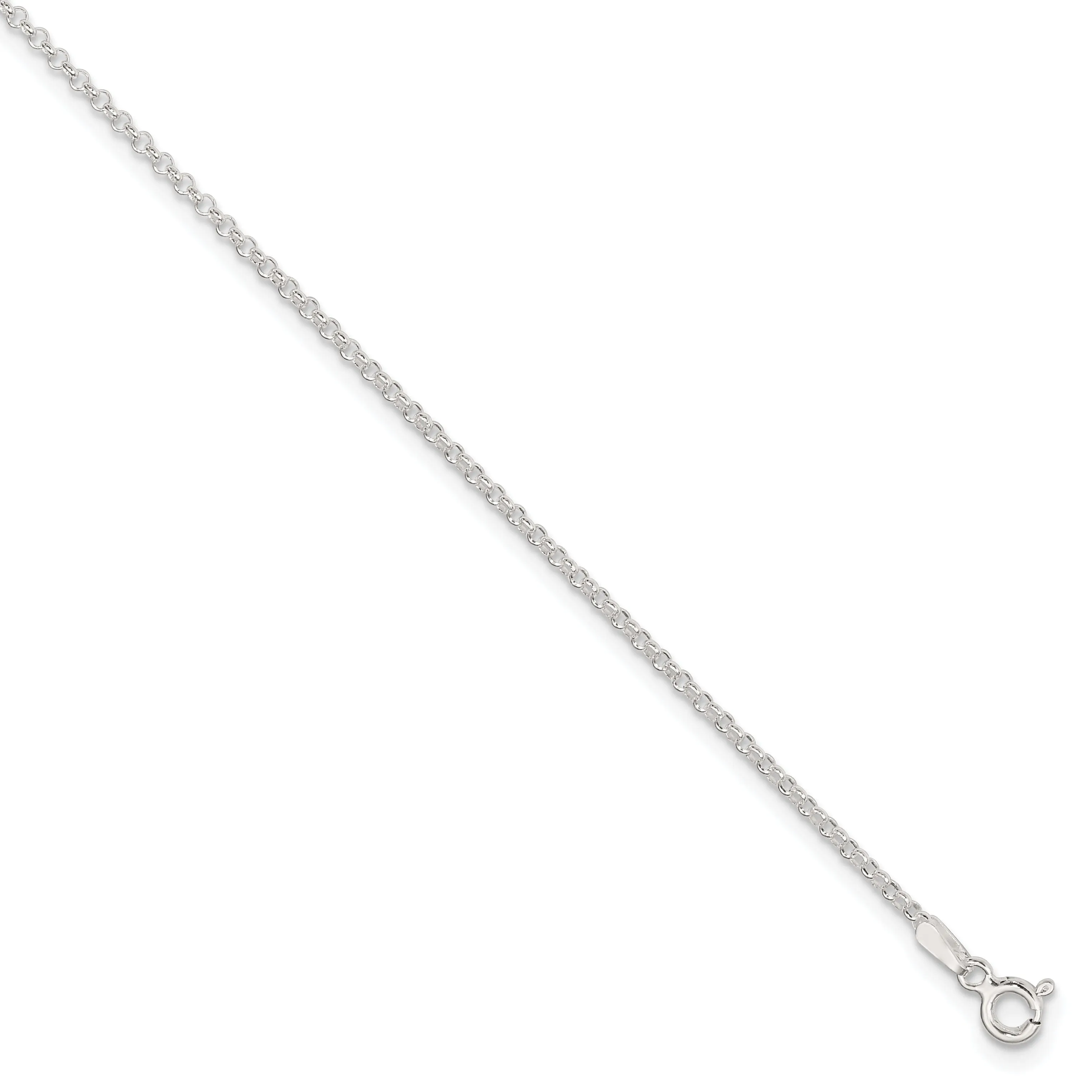 Sterling Silver Rolo Chain Anklet