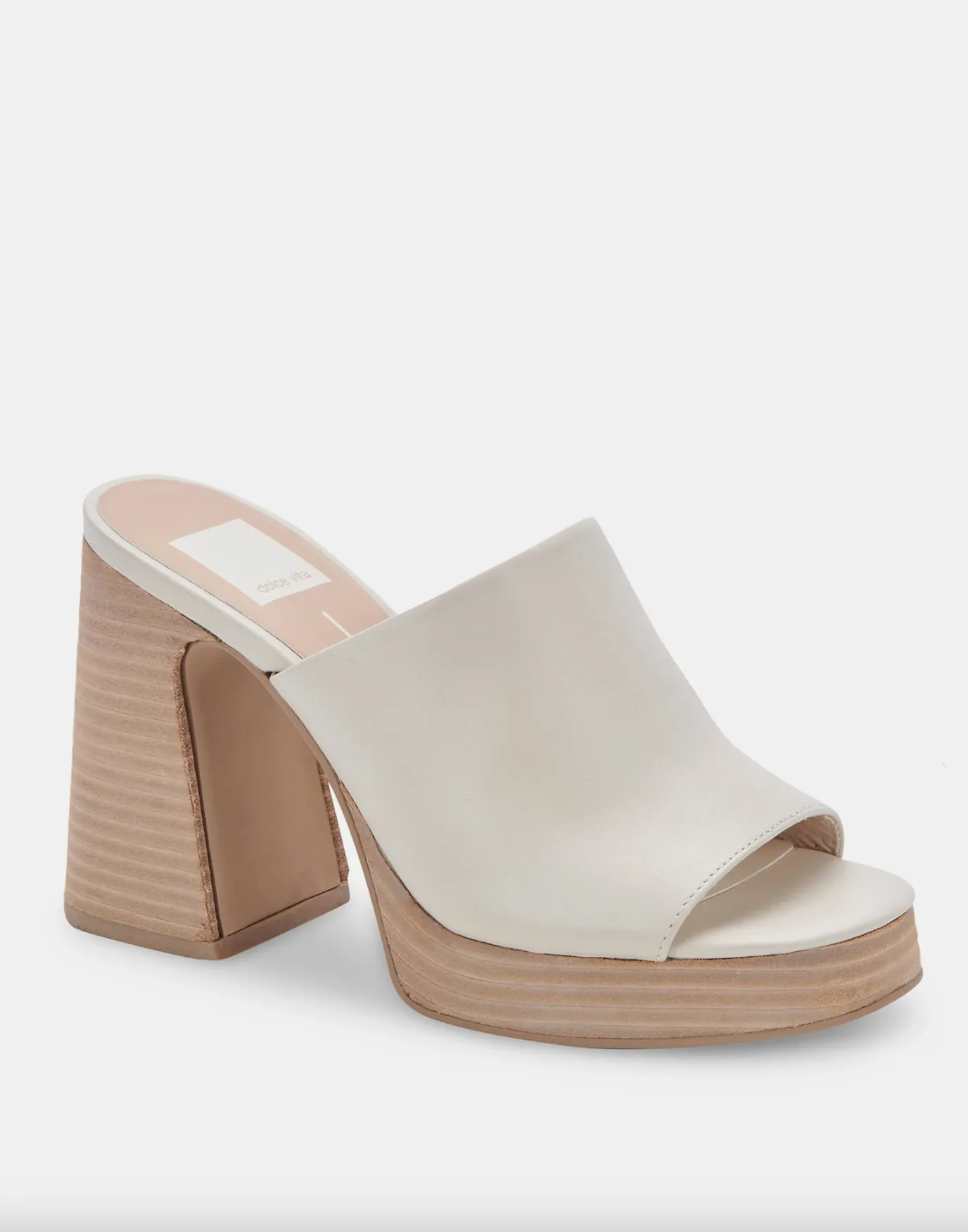 The Lukas Platform Heel by Dolce Vita - Natural Leather