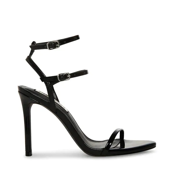 The Theresa Black Patent Heels - Black