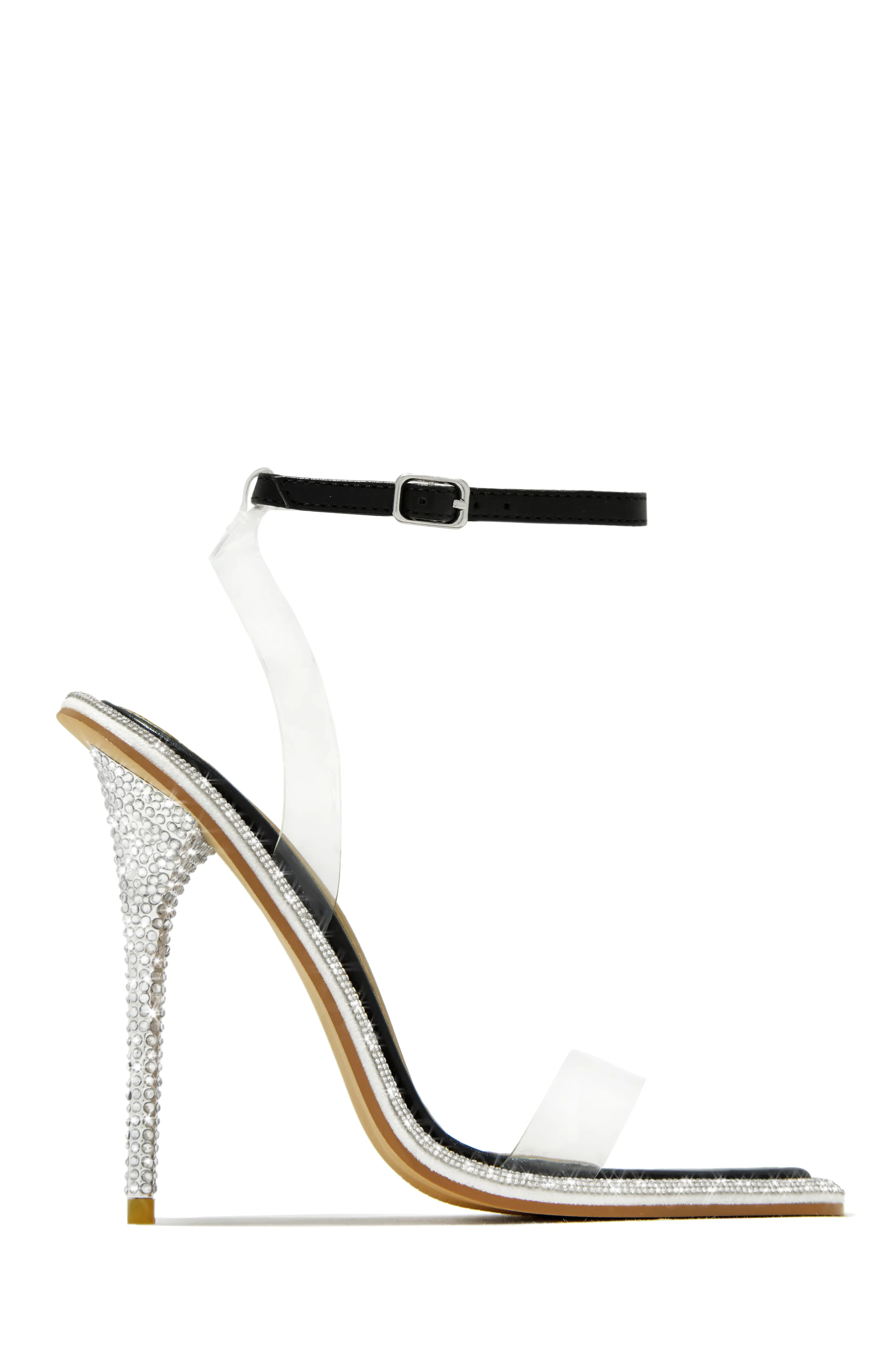 Unforgettable Nights Embellished High Heels - Black