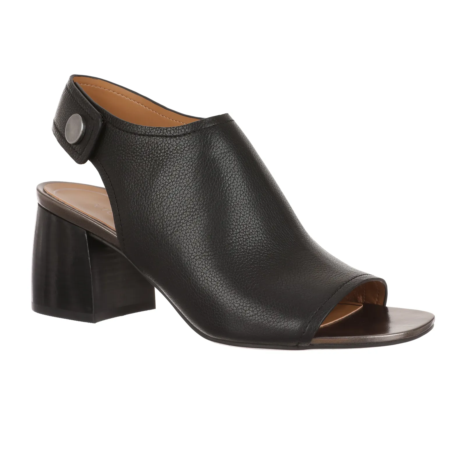 Vionic Valencia Heeled Sandal (Women) - Black Leather