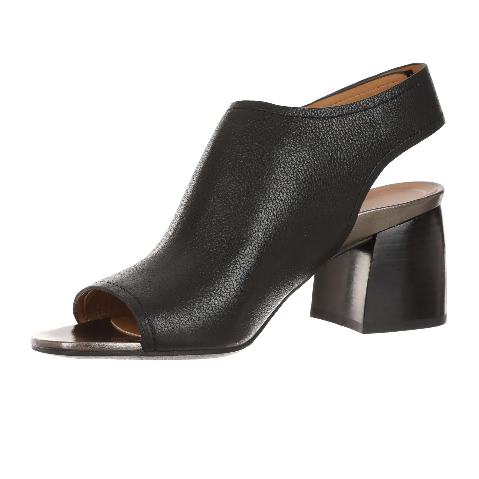 Vionic Valencia Heeled Sandal (Women) - Black Leather