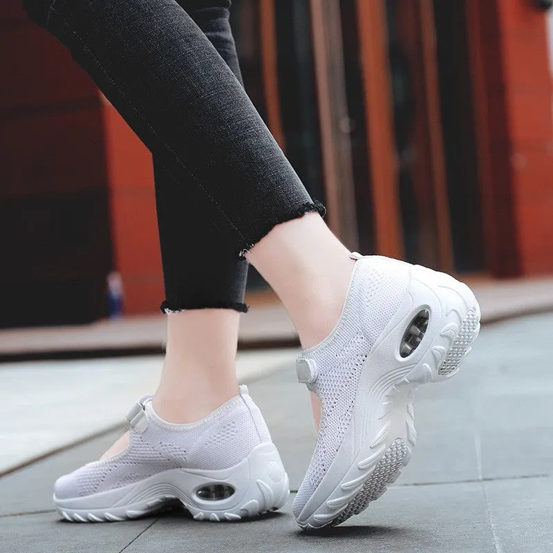 Women's All Black or All White Breathable Comfortable Hollow Shoes