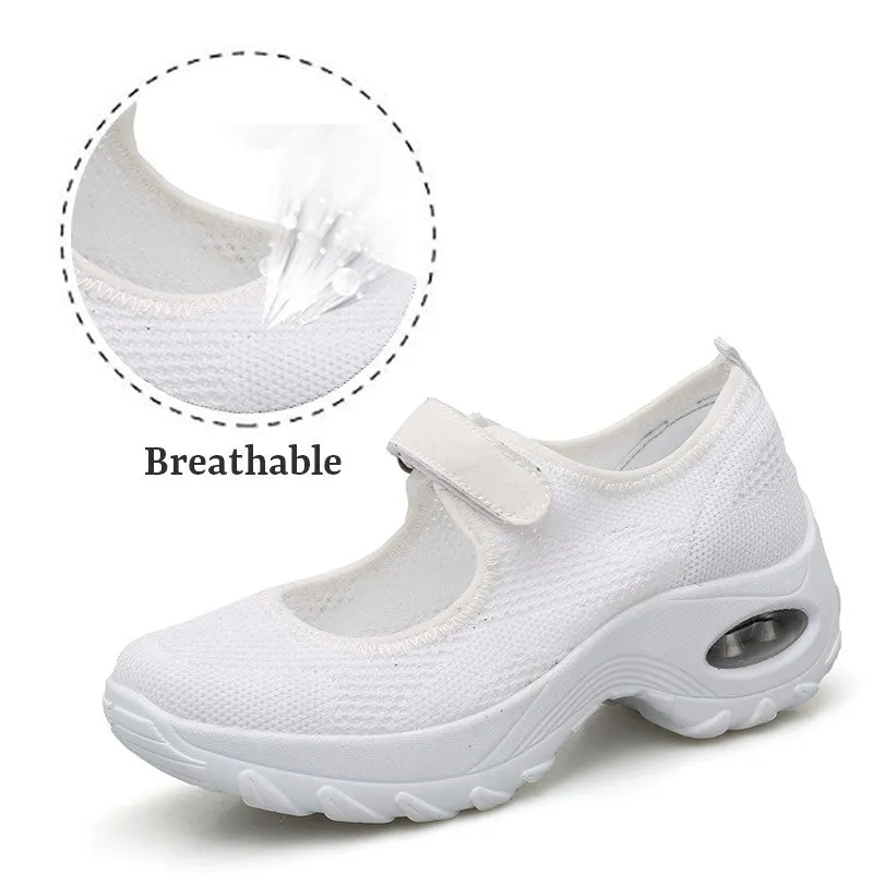 Women's All Black or All White Breathable Comfortable Hollow Shoes