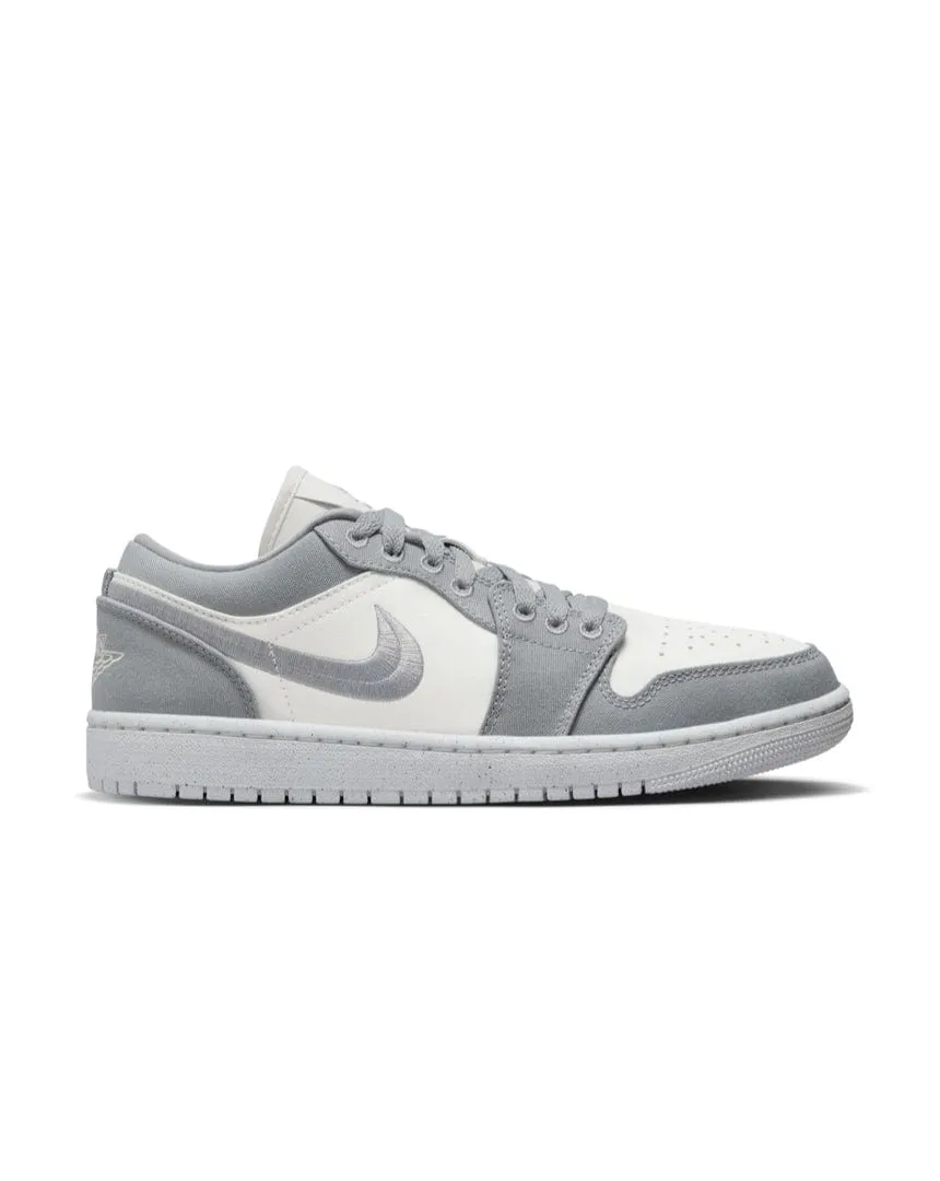 Women's Jordan 1 Low SE - Lt Steel Grey / Sail - White